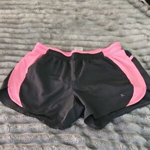 Danskin Now Black and Pink Athletic Shorts Lightweight Design